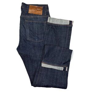 Naked & Famous Weird Guy Stretch Selvedge Jeans Raw Denim Men’s 32x34